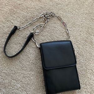 Forever 21 Black with silver hardware crossbody